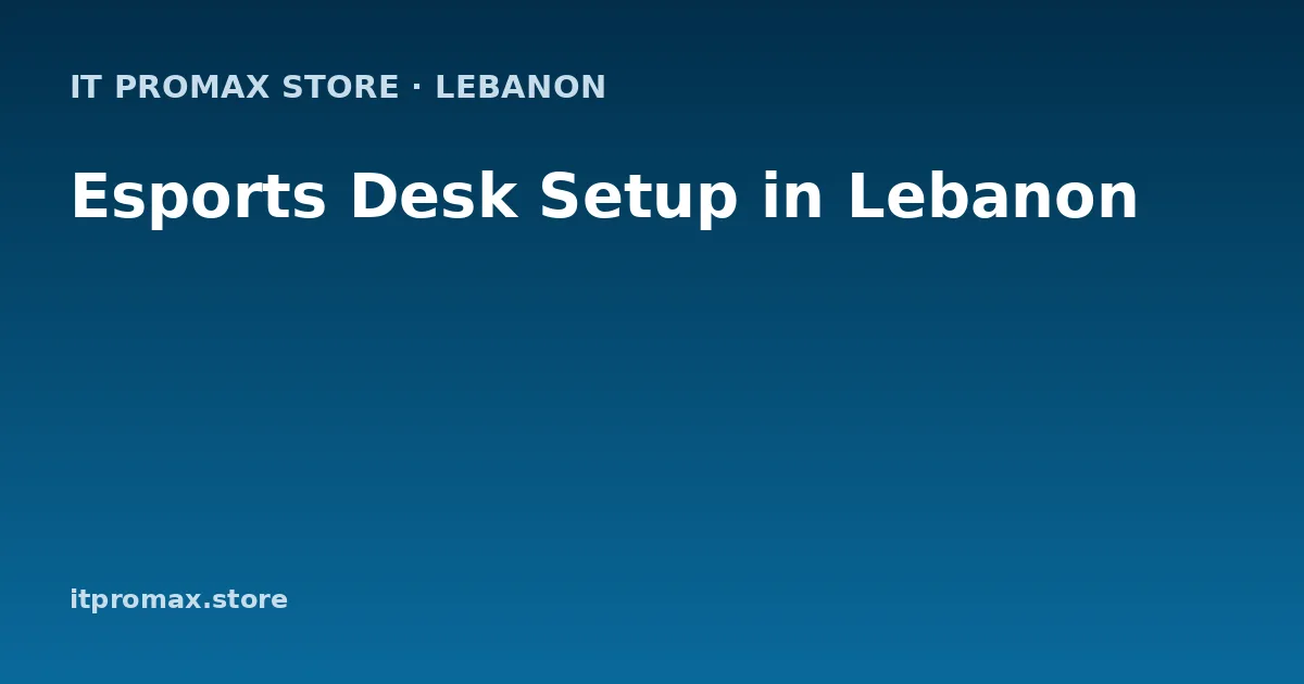 Esports Desk Setup in Lebanon