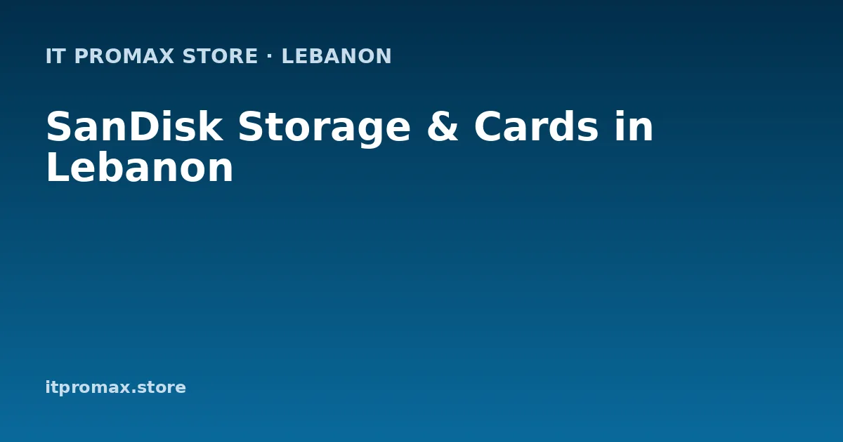 SanDisk Storage & Cards in Lebanon