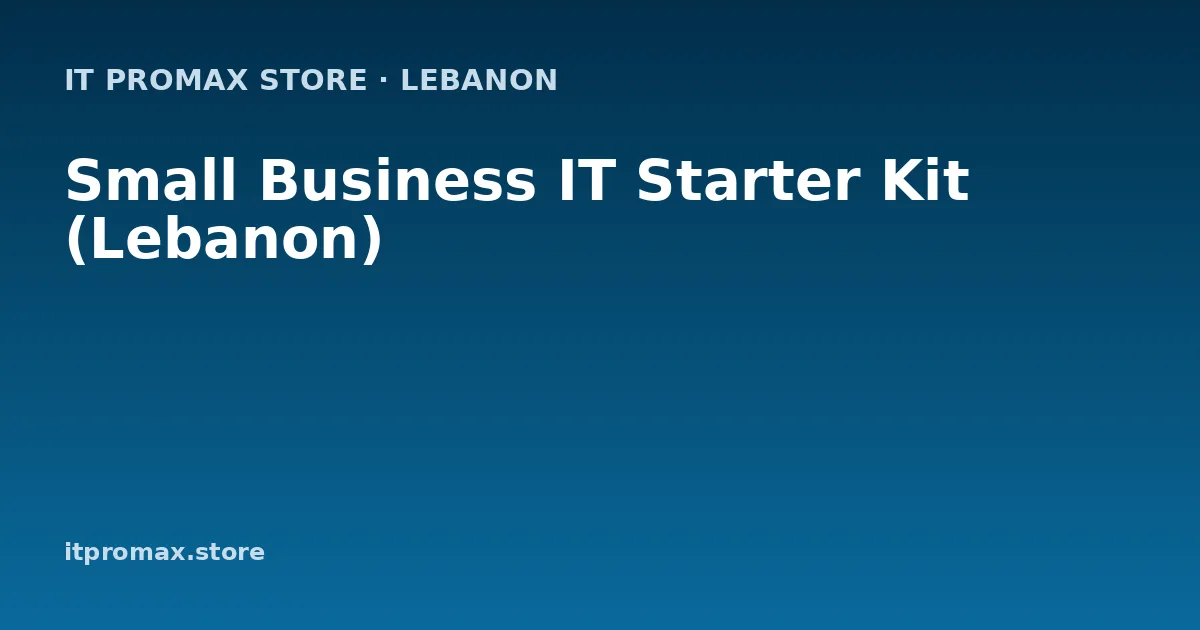 Small Business IT Starter Kit (Lebanon)