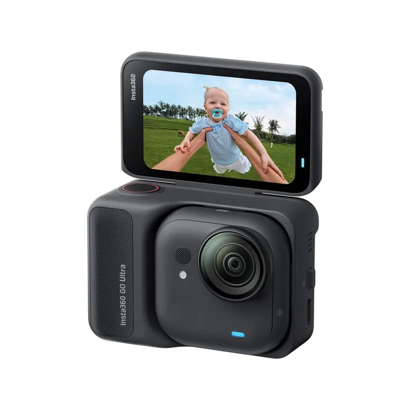 Insta360 GO Ultra Standard Bundle — Arctic Black | Tiny 4K60 Magnetic POV Action Camera