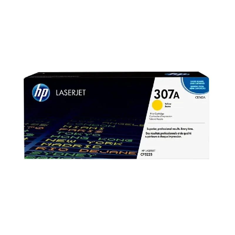 HP 307 Original LaserJet Toner Cartridge - Yellow | CE742A