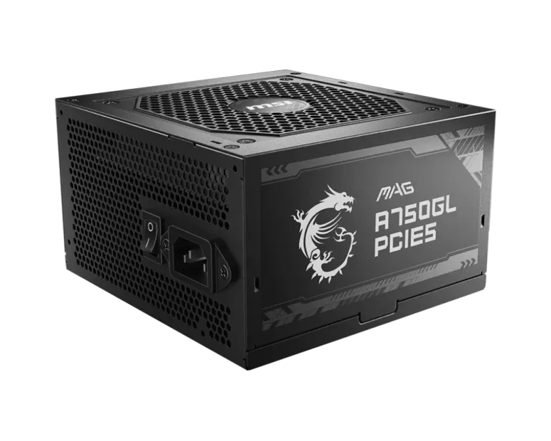MSI Mag A750gl 750w 80 Plus Pcie 5.0 Gold Full Modular Psu|306-7ZP8B11-CE0