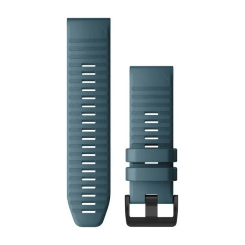 Garmin QuickFit Watch Bands For Fenix 6X SILICONE Lakeside Blue Silicone 26 mm | 010-12864-03