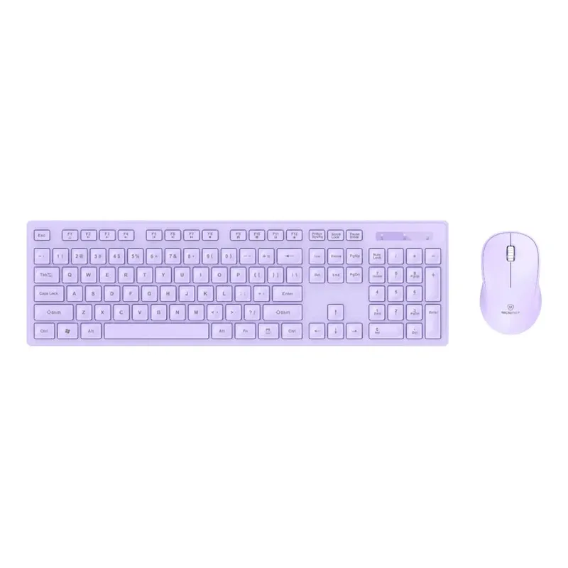 Micropack USB Wireless Mouse and Keyboard Combo - Purple | KM-237W