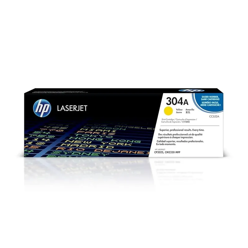 HP 304A Original LaserJet Toner Cartridge - Yellow | CC532A