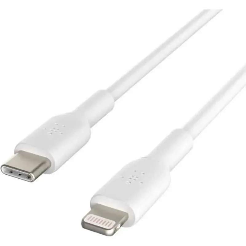 Belkin BoostCharge Flex USB-C to Lightning Silicone Cable 3m – White | CAA009BT3MWH
