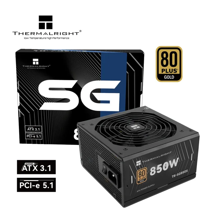 Thermalright 850W Gold ATX 3.1 Power Supply - Black | TR-SG850S