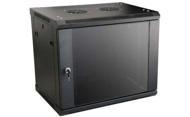 D-Link 6U Network Cabinet 600x450 Glass | NWR-6U-6045-BL-GL