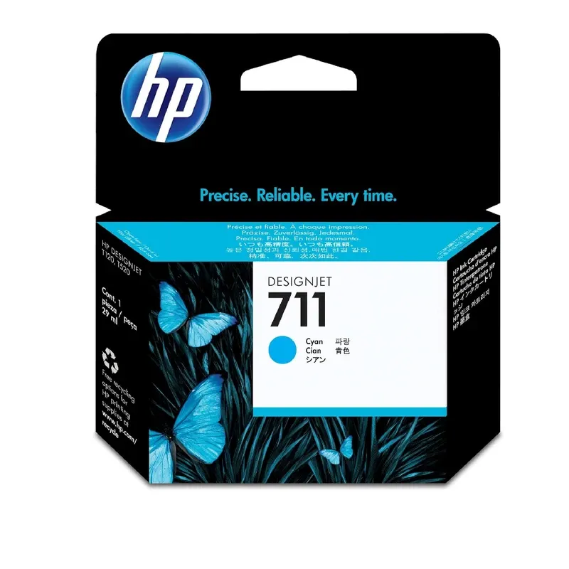 HP 711 29-ml DesignJet Original Ink Cartridge - Cyan | CZ130A