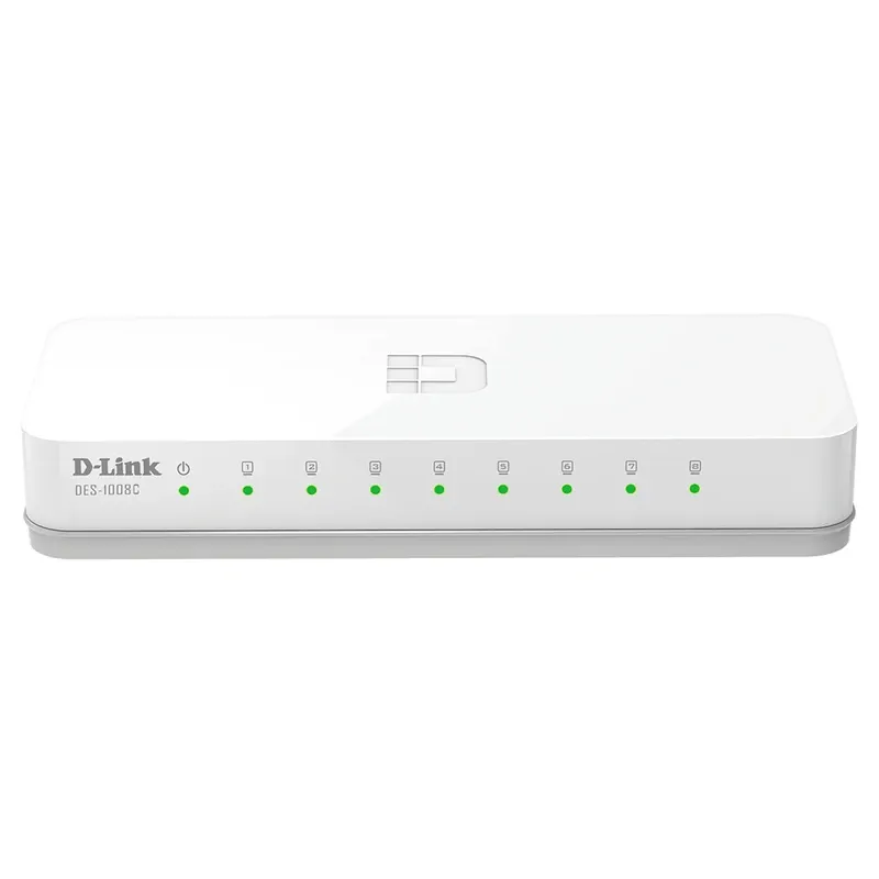 D-Link 8-Port Fast Ethernet Unmanaged Switch | DES-1008C