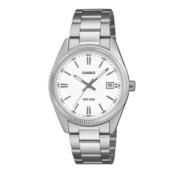 Casio Unisex 3-Hand Watch - Silver / White | UTP-1302PD-7AVDF