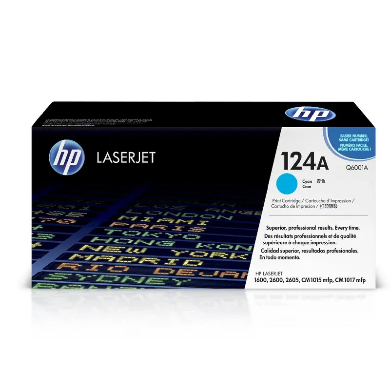 HP 124A Original LaserJet Toner Cartridge - Cyan | Q6001A