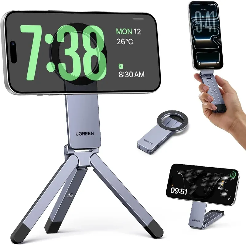 UGREEN MagSafe Tripod 360° Rotating Adjustable Magnetic Phone Stand | 75509