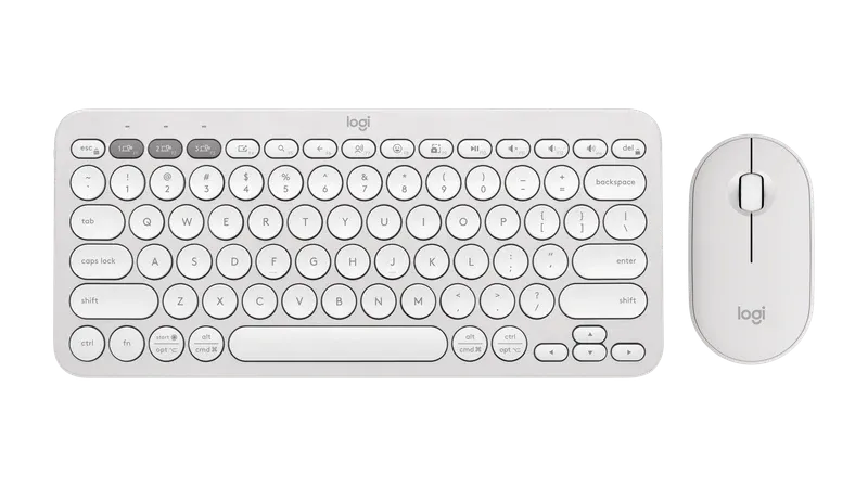 Logitech Pebble 2 Combo Wireless Keyboard and Mouse Tonal White | 920-012398