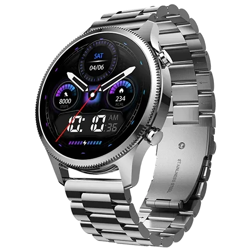 Noise NoiseFit Halo Plus Smartwatch - Elite Silver