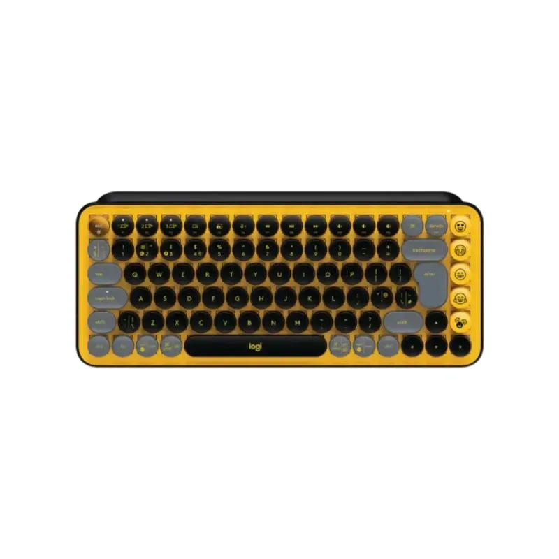 Logitech POP Keys Mechanical Wireless Keyboard - Yellow | ‎920-010816