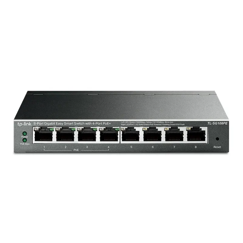 TP-Link 8-Port Gigabit Easy Smart Switch with 4-Port PoE+| TL-SG108PE