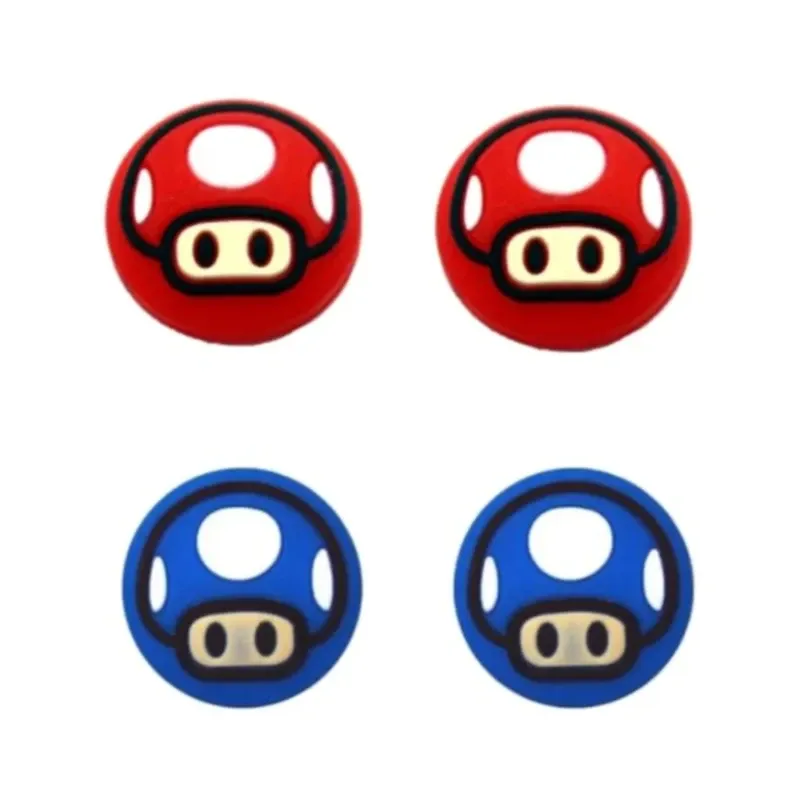 Dobe Thumb Grips For Nintendo Switch 2 Controllers (4pcs Set) - Mushroom Set