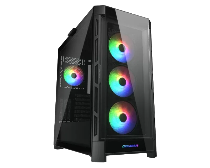 Cougar Duoface Pro RGB Mid Tower Case,Black | DUOFACE-PRO-BLACK