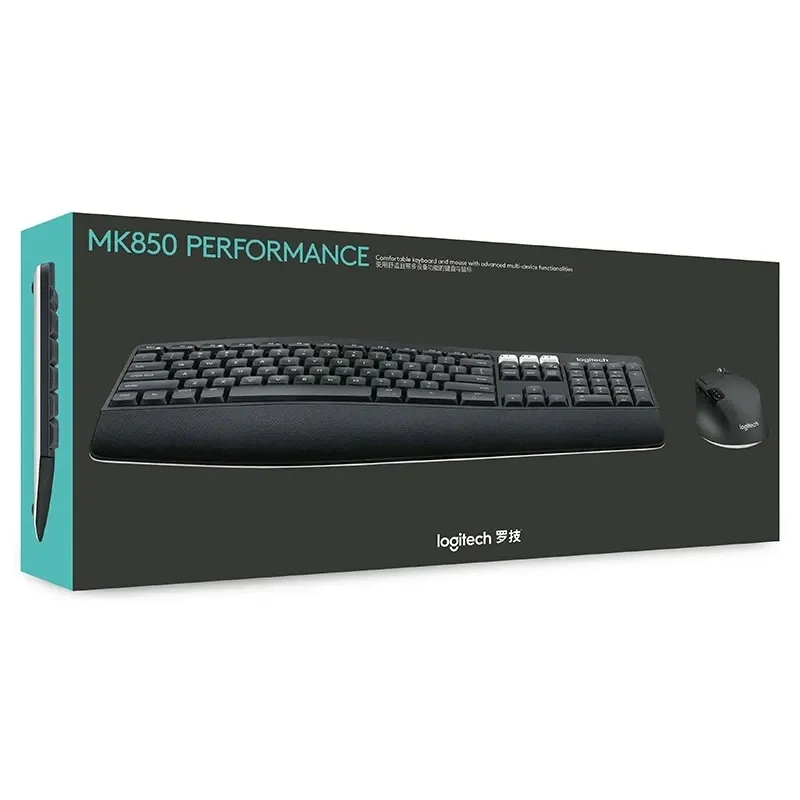 Logitech MK850 Performance Wireless Keyboard And Mouse Combo, Bluetooth Smart, 2.4GHz Wireless Connection, 1000 Dpi Sensor, 8 Buttons, Black | 920-008486