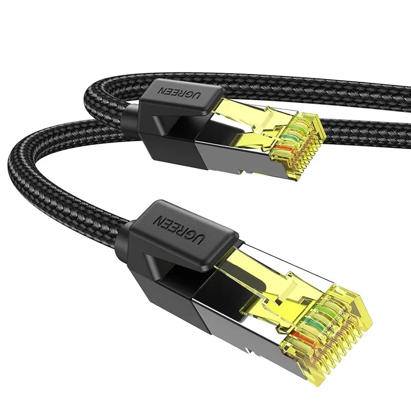 Ugreen Patch Cord Cat7 F/ftp Round Ethernet Cable Pure Copper With Cotton Braid,5M | 80425
