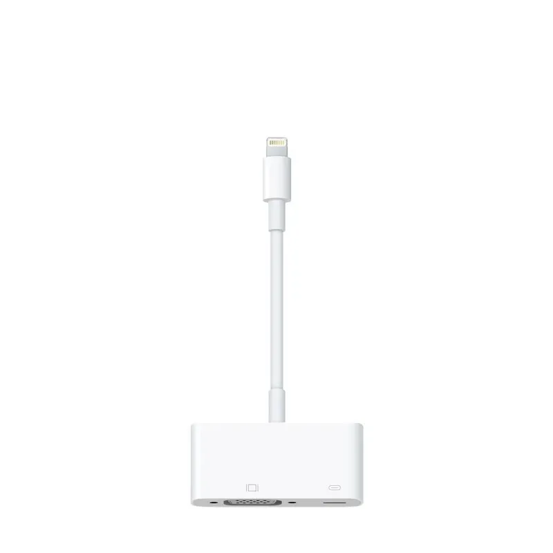 Apple Lightning to VGA Adapter MD825 — iPhone & iPad Display Output to Projector/Monitor