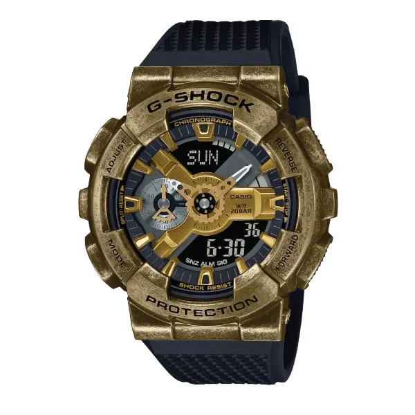 Casio G-SHOCK Metal Men Analog-Digital Watch - Black & Gold | GM-110VG-1A9DR