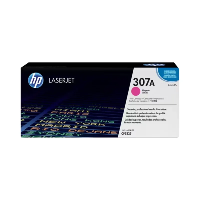HP 307A Magenta Original LaserJet Toner Cartridge | CE743A for HP Color LaserJet Professional CP5225 Series