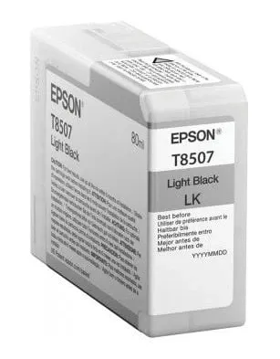 Epson Ink Cartridges, Ultrachrome® HD, T8507, Singlepack, 1 x 80.0 ml Light Black | C13T850700