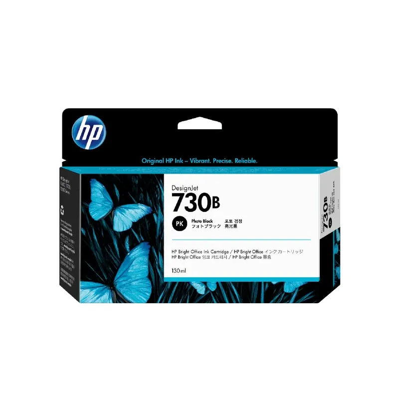 HP 730 130-ml Original DesignJet Ink Cartridge - Photo Black | P2V67A