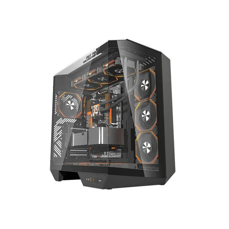 DarkFlash Dy470 PC Case With 4 ARGB Fans - Black | Dy470