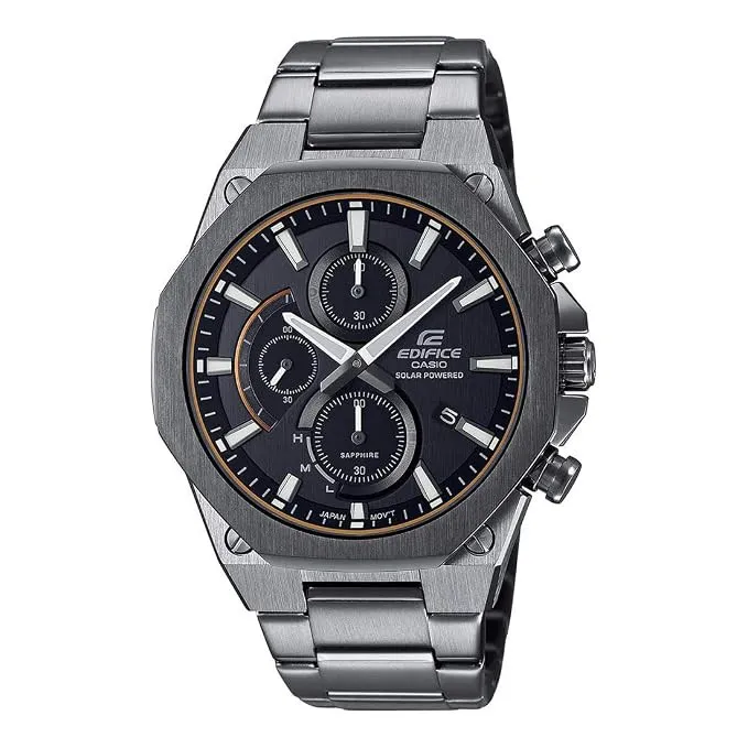 Casio Edifice SLIM Men Solar Chronograph Watch - Black Red | EFS-S570DC-1AUDF