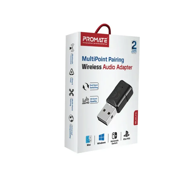 Promate Multipoint Pairing Wireless Audio Adapter | BLUELINK