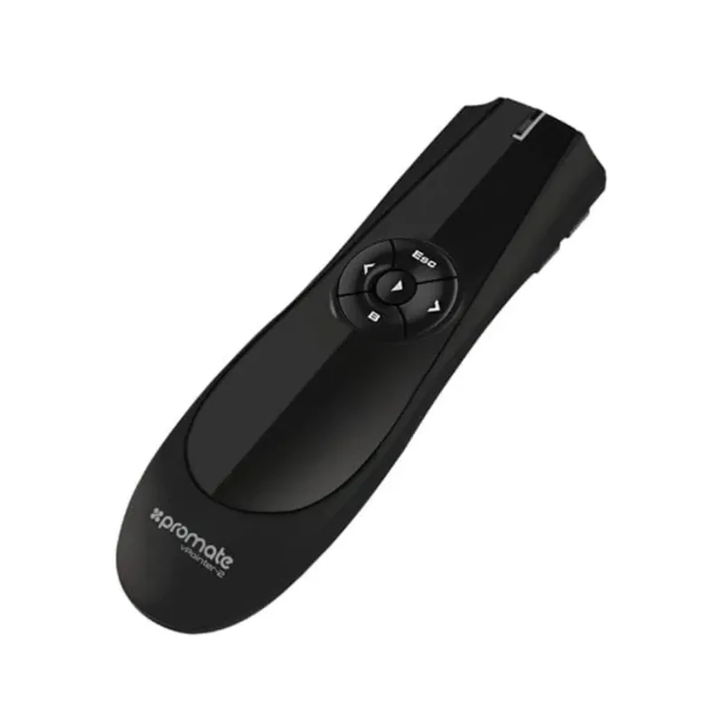 Promate 2.4GHz Wireless Presenter +multimedia Controls for Presentations & Laser Point | VPOINTER-2