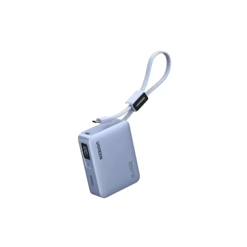 UGREEN 10000mAh 33W Ultra-Compact Power Bank with Built-in Cable | PB584 75173B