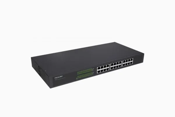 PROLINK 24-PORT 10/100/1000MBPS GIGABIT ETHERNET SWITCH RACK MOUNTABLE | PSG2402