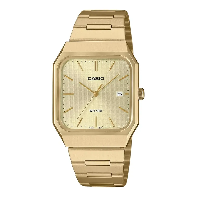 Casio Men 3-Hand Watch - Gold Plated | MTP-B185G-9AVDF