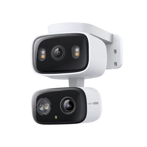 TP-Link 2K Indoor/Outdoor Dual Lens Pan/Tilt Security Camera | Tapo C246D