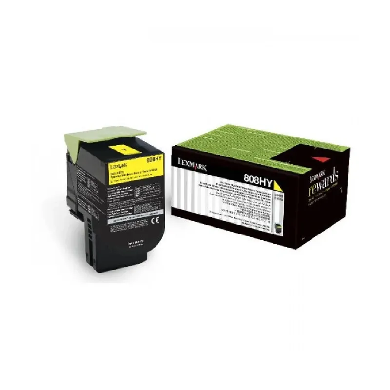 Lexmark CX410 High Yield Original Toner - Yellow | 80C8HY0