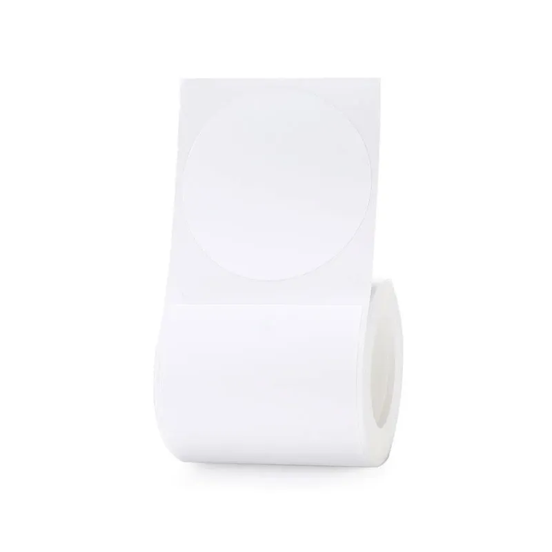 NIIMBOT White Round Thermal Label - 150 Label/Roll - T50*50