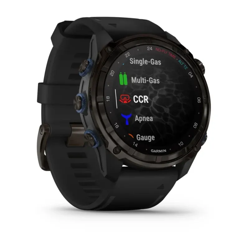 Garmin Descent Mk3i – 51 mm Carbon Grey DLC Titanium With Black Silicone Band | 010-02752-11