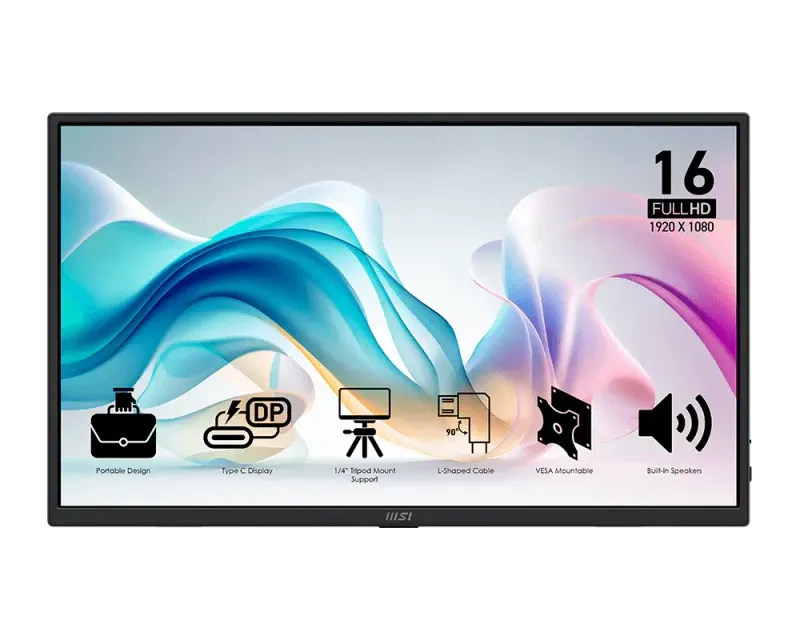 MSI PRO 15.6″ Portable Monitor | MP165 E6