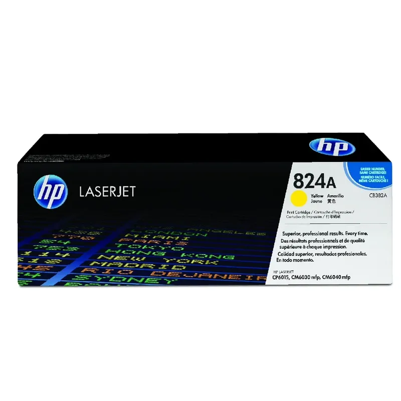 HP 824A Original LaserJet Toner Cartridge - Yellow | CB382A