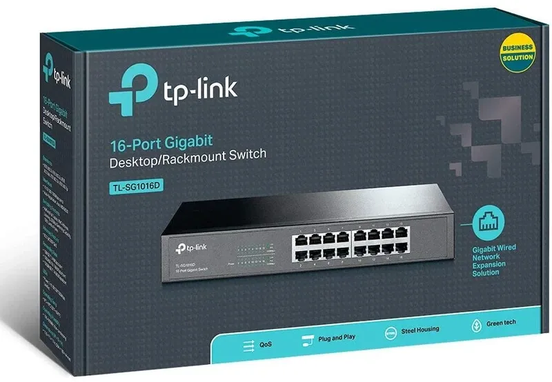 TP-Link 16 Port Gigabit Switch Metal | TL-SG1016D