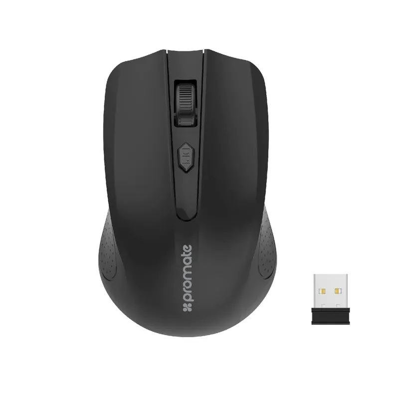 Promate 2.4GHz Wireless Ergonomic Optical Mouse | Clix-8