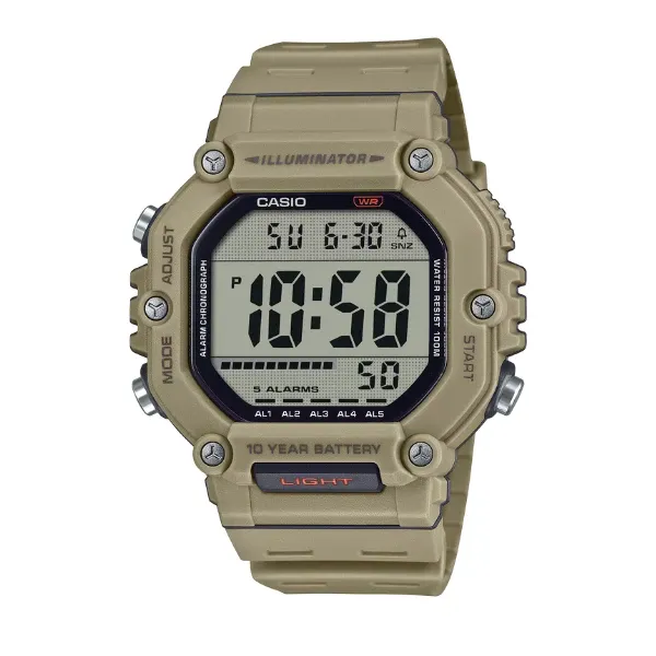 Casio Men Digital Watch - Brown / Black | AE-1600H-5AVDF