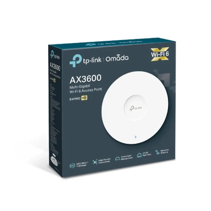 TP-Link AX3600 Wireless Dual Band Multi-Gigabit Ceiling Mount Access Point | EAP660 HD