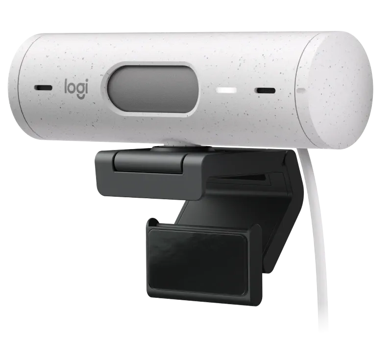 Logitech Brio 500 Full HD Webcam with Auto Light Correction - White | 960-001430