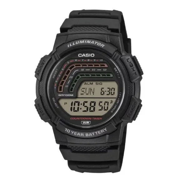 Casio Digital Men Watch - Black | WS-1800-1AVDF