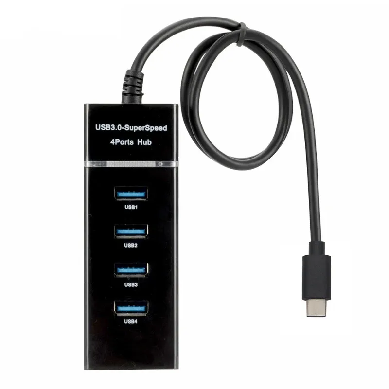 USB C to USB A 3.0 4-Ports Hub